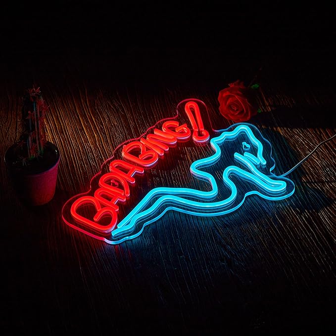 Bada Girls Neon Sign for Wall Décor Dimmable Bing Sopranos LED Neon Light USB - Image 2