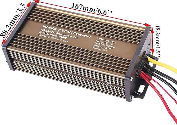 Pro Chaser DC-DC 72V 60V 48V Volt Voltage to 12V Step Down Voltage Reducer - Image 2