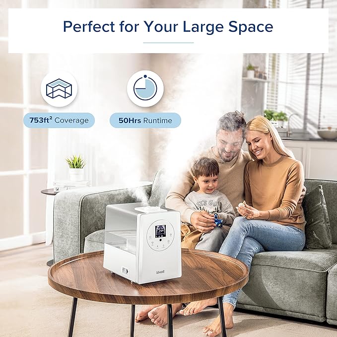 LEVOIT Humidifiers for Bedroom Large Room Home, 6L Warm and Cool Mist - Image 4