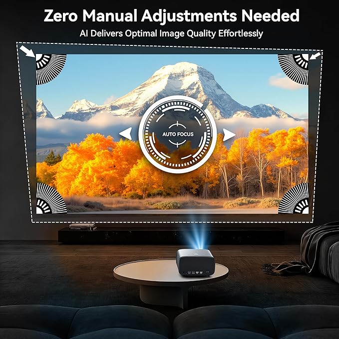 【1200 ANSI/4K Supported/Netflix Licensed】Smart Projector - Image 4
