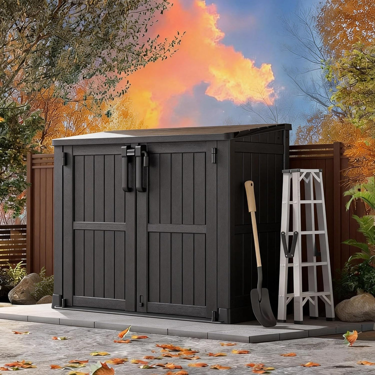 outdoor horizontal storage shed 36 cu ft with, main product view