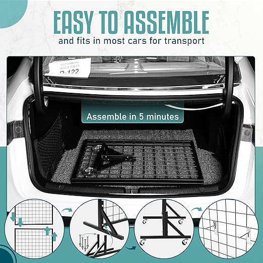 2 Gridwall Panels | 5 FT Tall x 2 FT Wide Portable Display Stand - Image 5