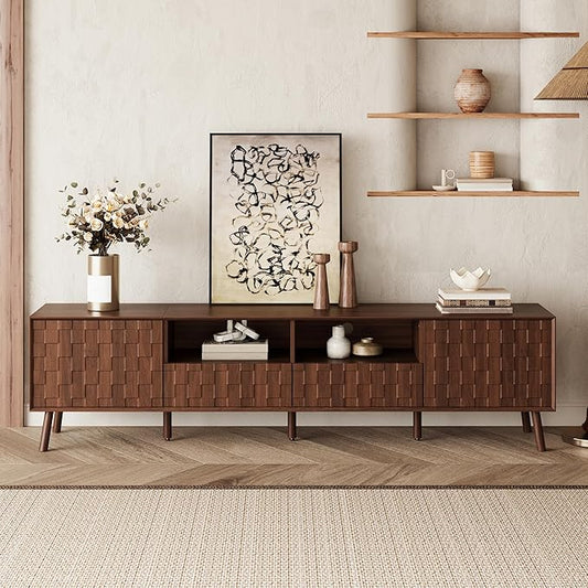 Virubi Mid-Century Modern TV Stand, Entertainment Center by Virubi