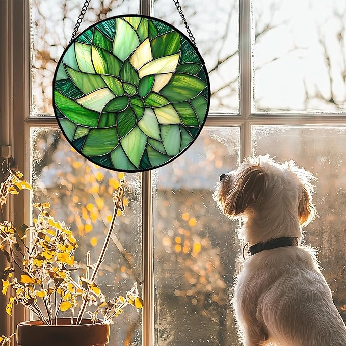 CRISGIF Stained Glass Window Hanging - Image 2