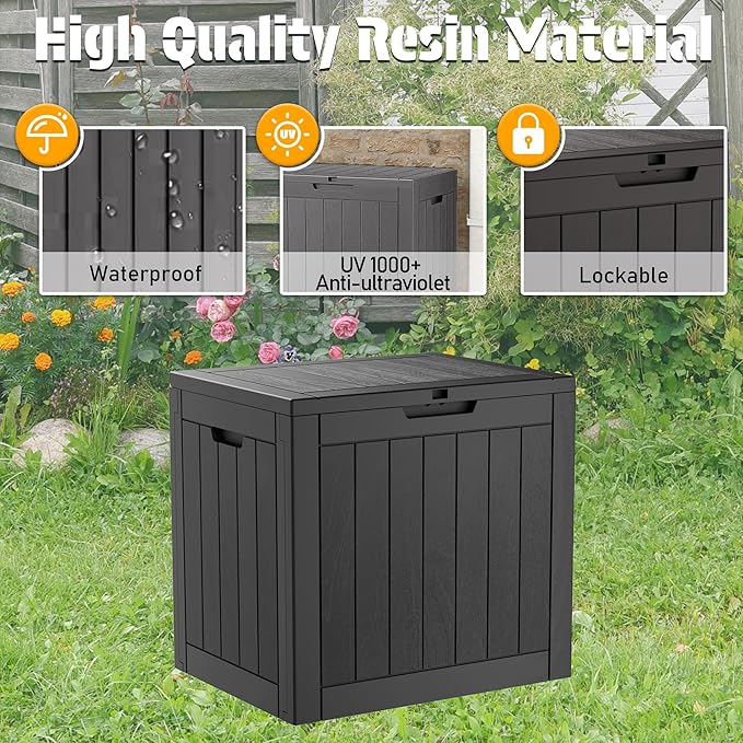 NUNU LAB 32 Gallon Outdoor Storage Box Waterproof, Outside Package Delivery - Image 5