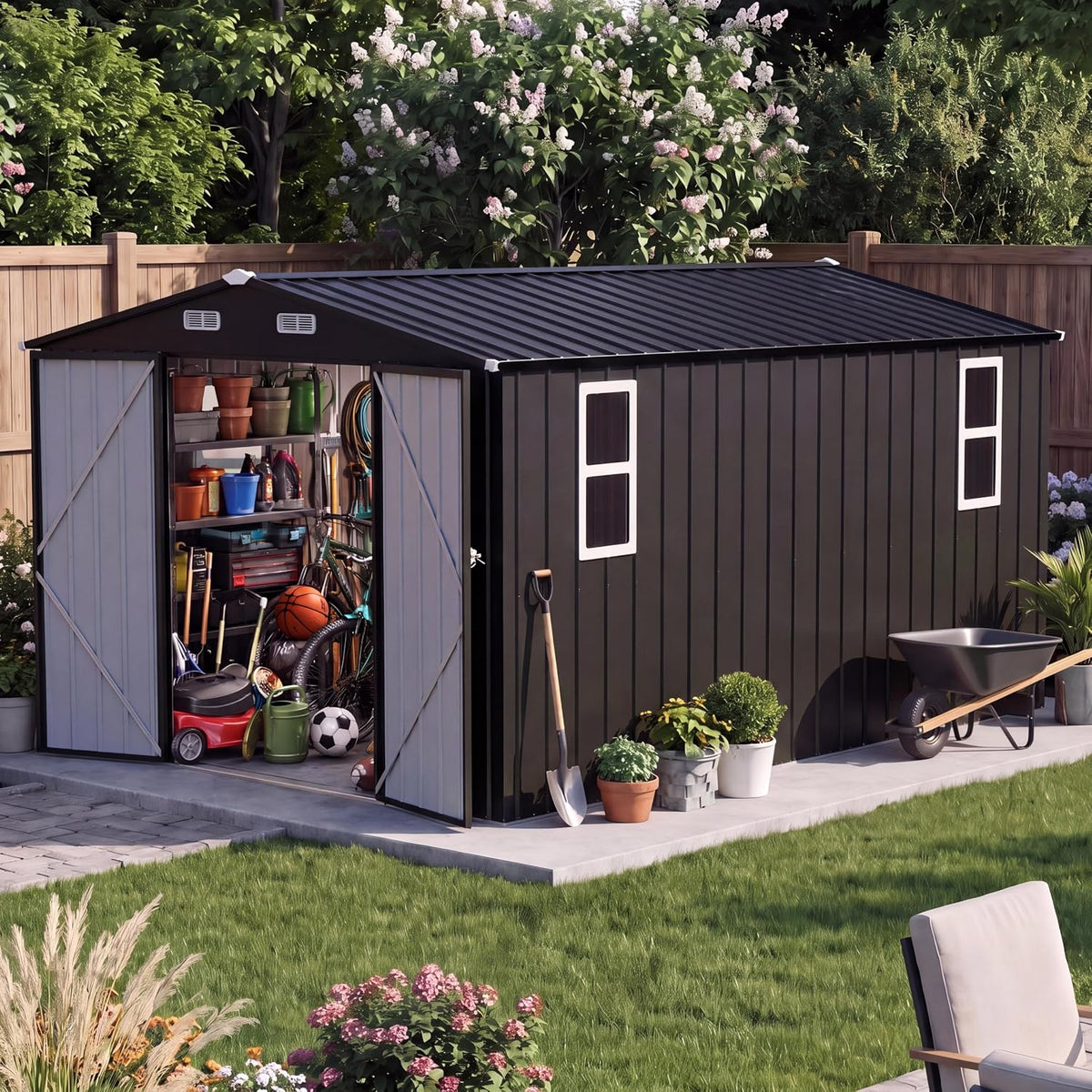 lausaint home 10 x 12 ft outdoor storage, main product view