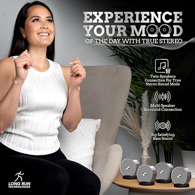 Long Run Technologies Stereo Bluetooth Speakers - Image 4