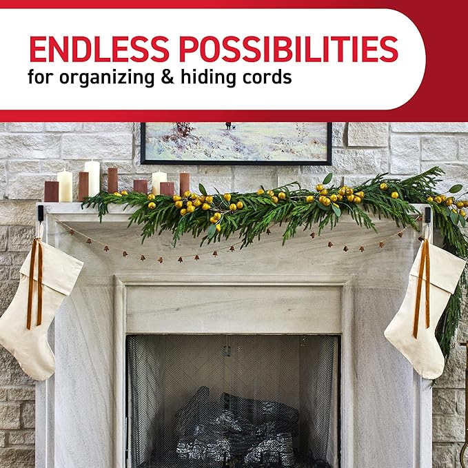 Command Garland Holder, Fireplace Mantle Garland Holder - Image 6