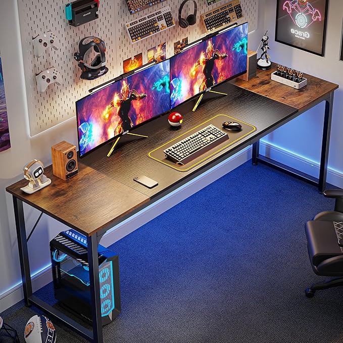 Huuger 78.7 Inch Office Computer Desk - Image 4