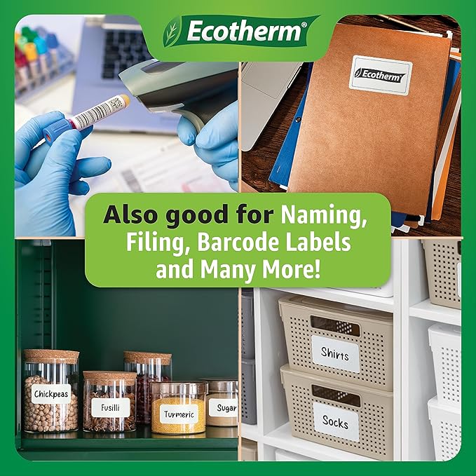 1.5" x 1" Thermal Labels | 6 Rolls | 11400 Labels | fits Zebra, Offnova Thermal - Image 7