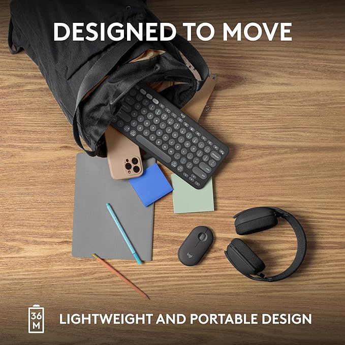 Logitech Pebble Keys 2 K380s, Slim and Portable, Easy-Switch - Image 8