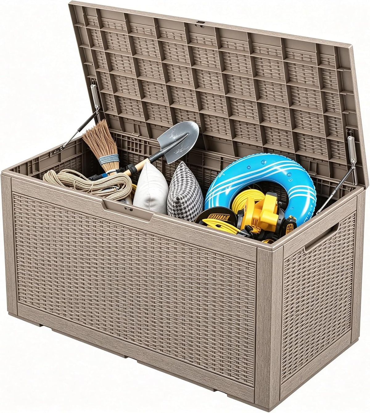 110 gal outdoor storage box waterproof lockable,deck box,medium, main product view