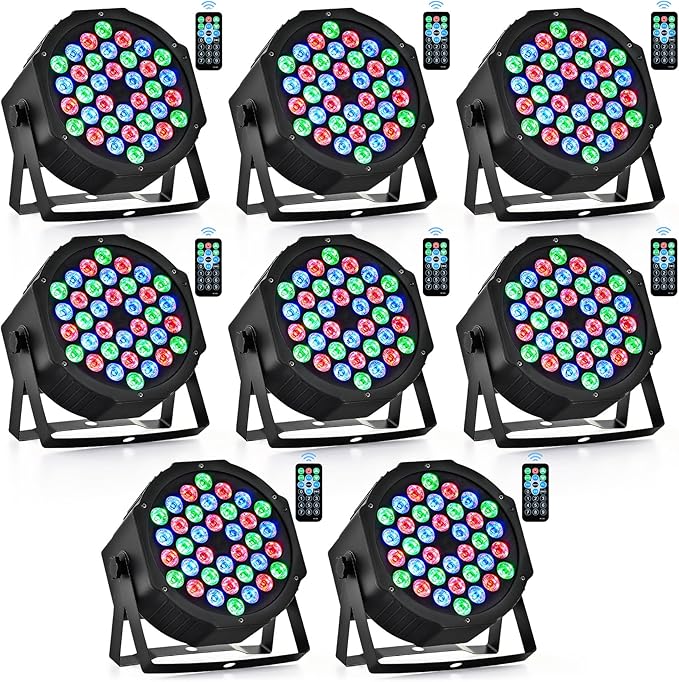 CO-Z Stage Lights 36 RGB LED Par Lights by CO-Z