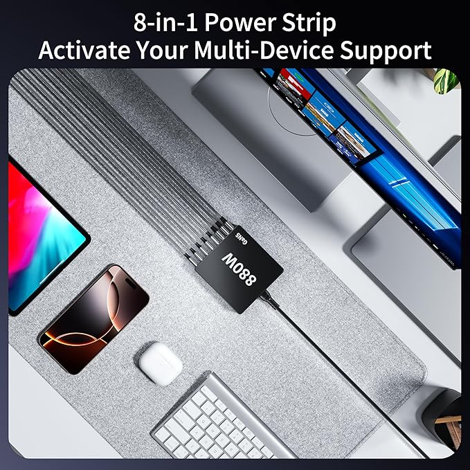 880W USB C Charger Block Charging Station 8 Port Fast Chager 140W PD PPS AVS - Image 2