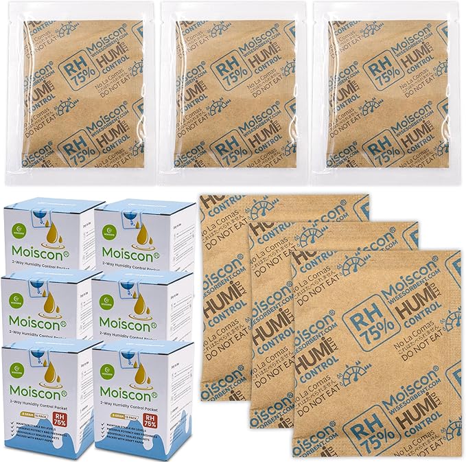 Wisesorb 90 Pack 75% RH Size 8 Two-Way Humidity Control Packs by Wisesorb