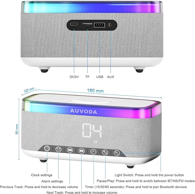 AUVODA S300 Portable Bluetooth Speaker - Image 9