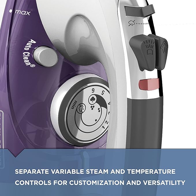 BLACK+DECKER Easy Steam IR40V Compact Iron & IR1350S Professional Steam Iron - Image 6