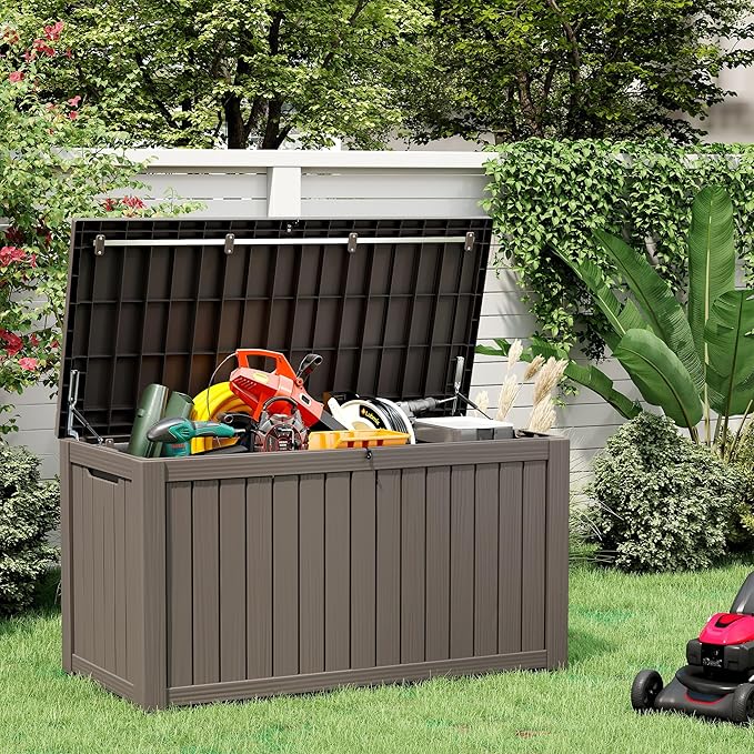 NUNU LAB 180 Gallon Outdoor Storage Box Waterproof, Outside Package Delivery - Image 8