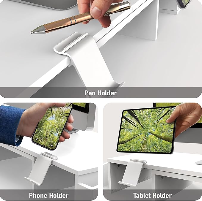 Simple Houseware Desk Dual Monitor Stand Riser - Image 4
