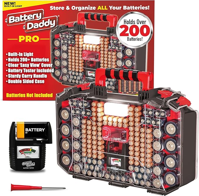 Ontel Battery Daddy Storage & Organizer Case by Ontel