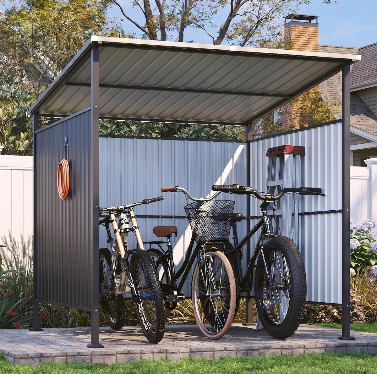 aoxun 6x6ft outdoor shed grill shed, grill gazebo, main product view