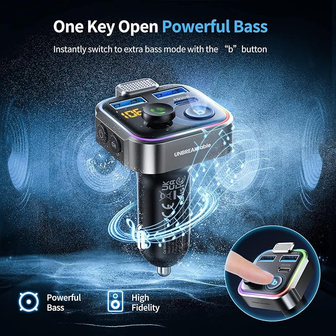 UNBREAKcable Bluetooth FM Transmitter - Image 3