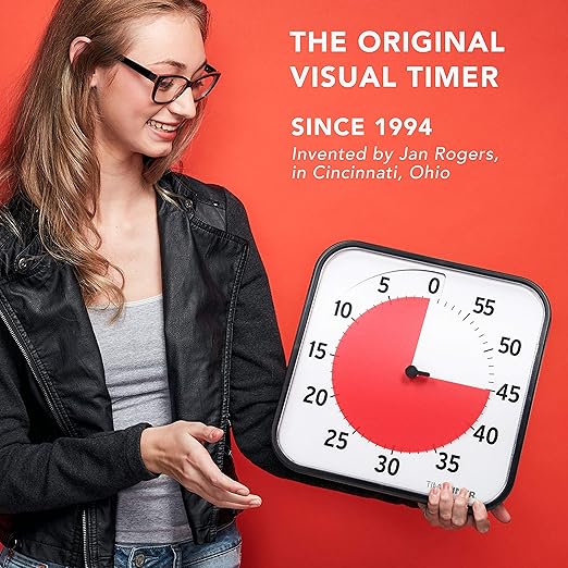 TIME TIMER 12 inch Visual Timer 60 Minute Kids Desk Countdown Clock - Image 7