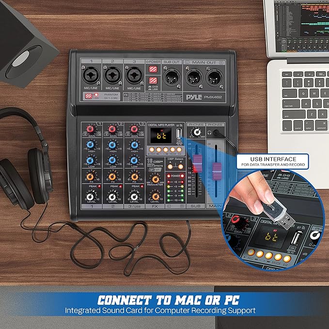 Pyle Professional DJ Audio Mixer - Image 5