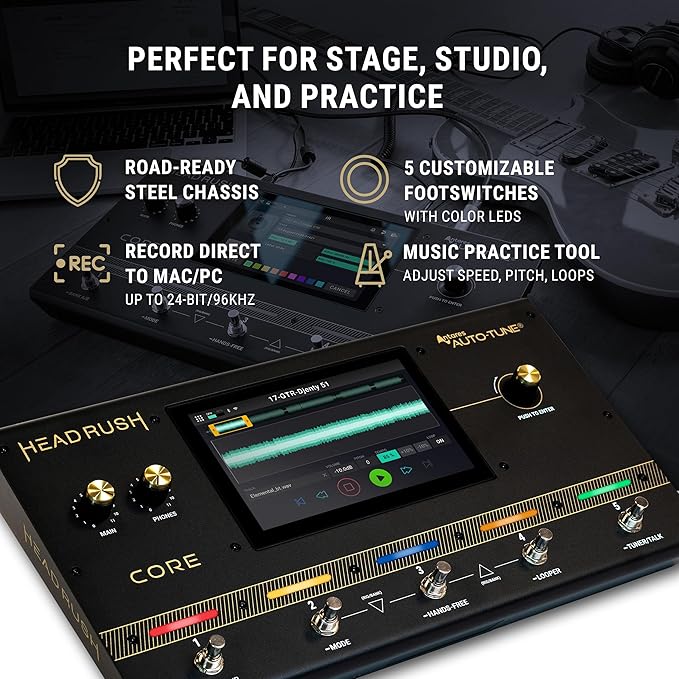HeadRush Core - Guitar and Vocal Multi Core Effects Amp Modeling Processor - Image 5
