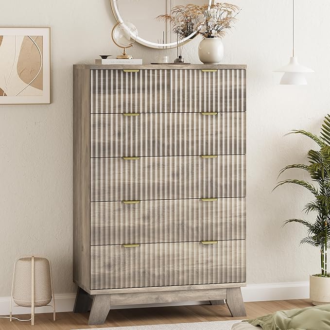 Xixini Fluted Dresser for Bedroom - Image 7