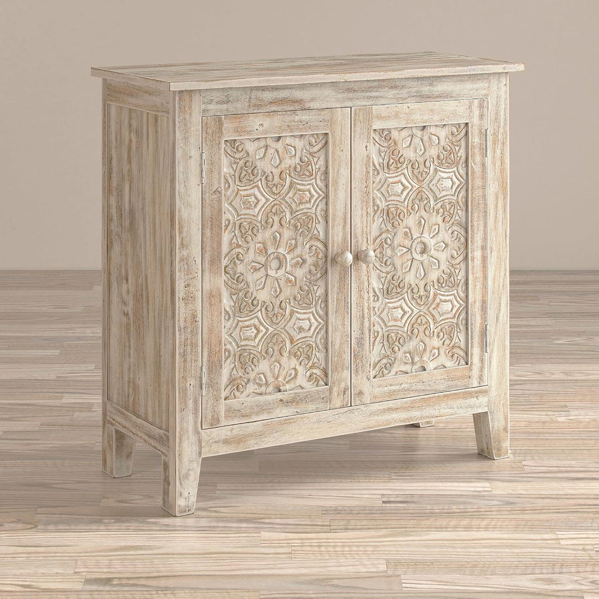jofran global archive hand carved accent chest cabinet, view 10
