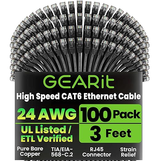 GEARit Cat 6 Ethernet Cable Pack by GEARit