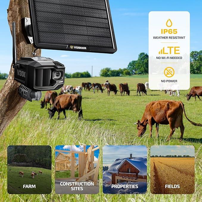 Vosker V300 Ultimate Farmers Pack Outdoor Security Camera - Image 2