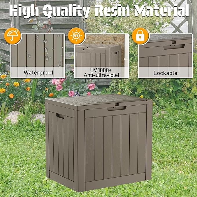 NUNU LAB 31 Gallon Outdoor Storage Box Waterproof, Outside Package Delivery - Image 5