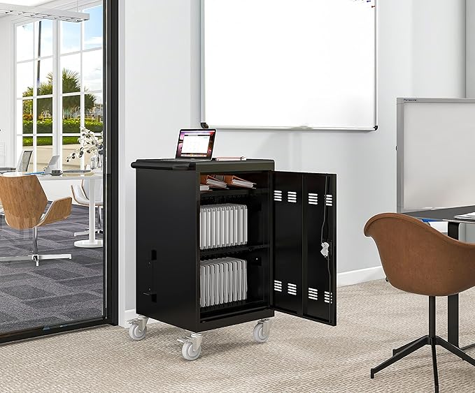 TIOPLY Laptop Charging Cart, 32 Device Tablet Storage Carts - Image 8