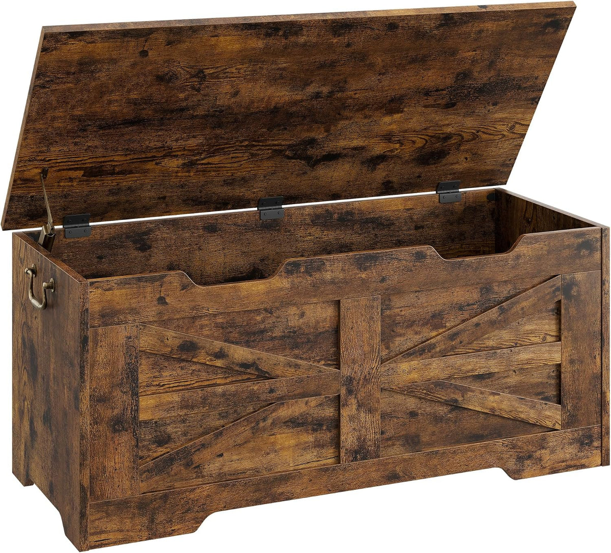 idealhosue 39.4" storage chest, wooden storage bench with, main product view