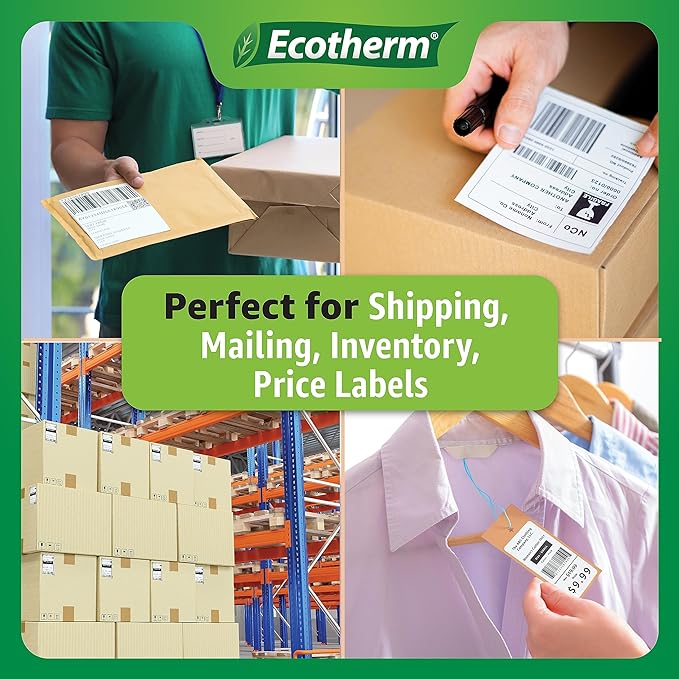 1.2" x .85" Thermal Labels | 4 Rolls | 8800 Labels | fits Zebra, Offnova - Image 6