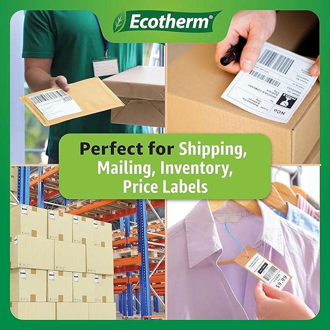 1" x 3" Thermal Labels | 4 Rolls | 2720 Labels | fits Zebra, Offnova Thermal - Image 6