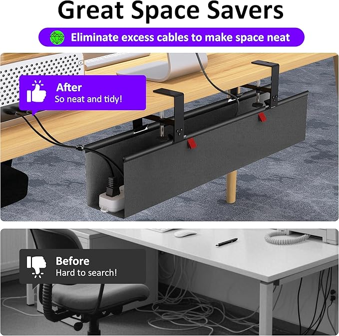 Cotohim Under Desk Cable Management Tray - Image 6