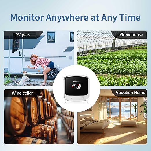 Frigga 4G Cellular & WiFi Temperature Humidity Monitor, 2 Years Subscription - Image 8