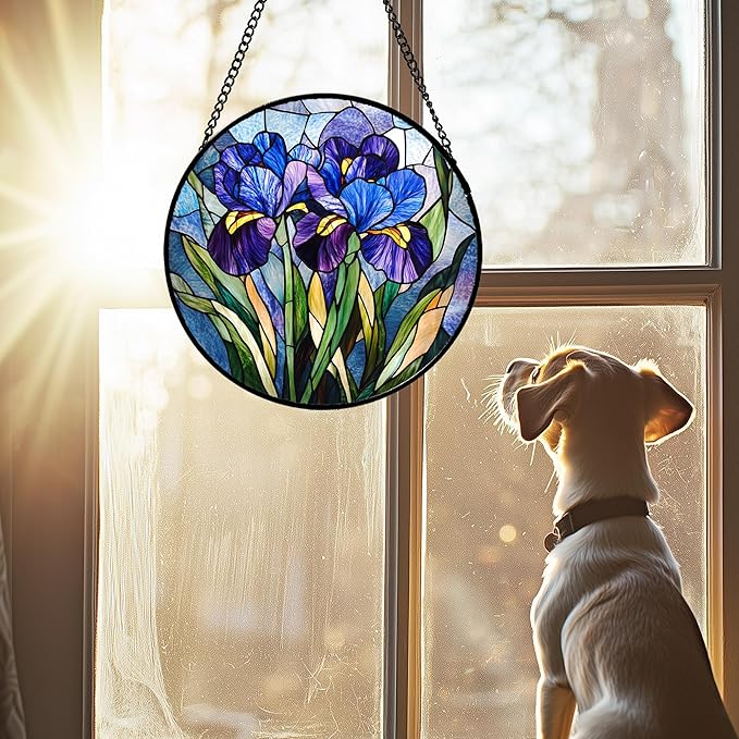 CRISGIF Stained Glass Window Hanging - Image 3