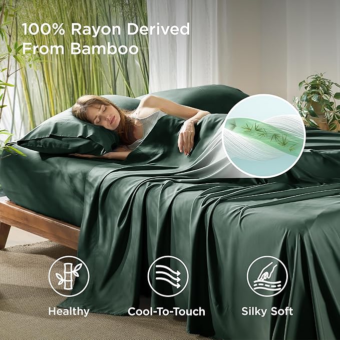 Bedsure King Size Sheets Set, Cooling Sheets - Image 3