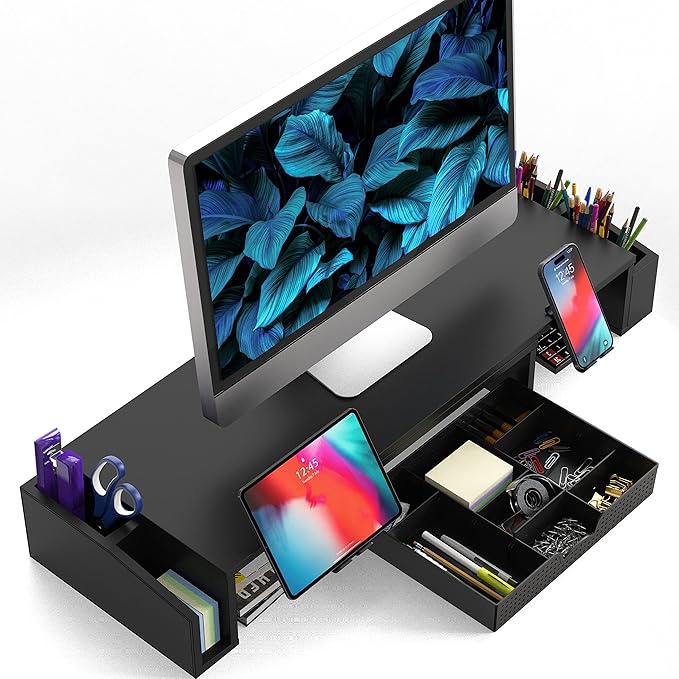 Simple Houseware Desk Dual Monitor Stand Riser - Image 2