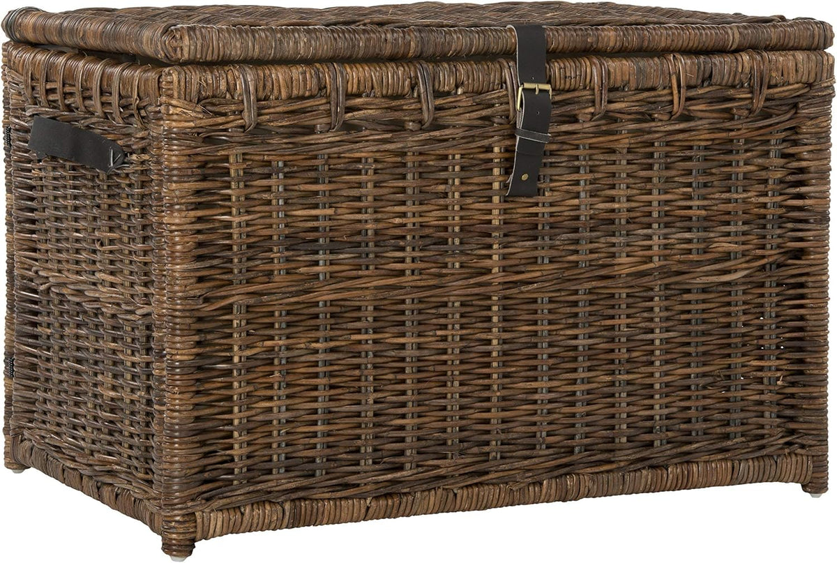 happimess michael wicker storage trunk collapsible chest 35.5", main product view
