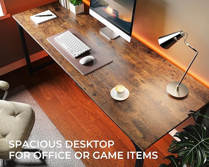 Huuger Computer Desk, 70 Inch Office Desk, Gaming Desk - Image 5