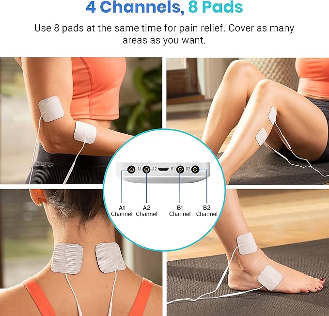 Etekcity 4-Channel Rechargeable TENS Unit, FSA-HSA Eligible Muscle Stimulator - Image 3