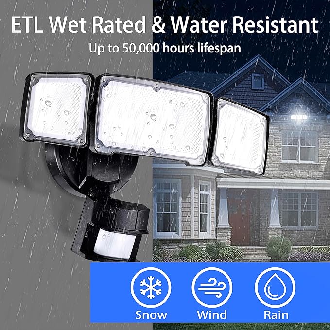 AWSENS 40W LED Security Lights Motion Sensor Light Outdoor, 180 Degree - Image 4