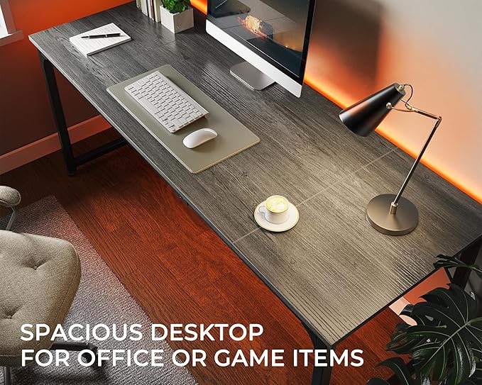 Huuger Computer Desk, 70 Inch Office Desk, Gaming Desk - Image 5