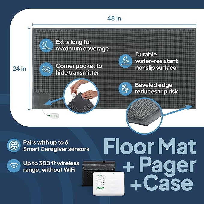 Smart Caregiver Floor Mat Alarm and Pager System - Image 4
