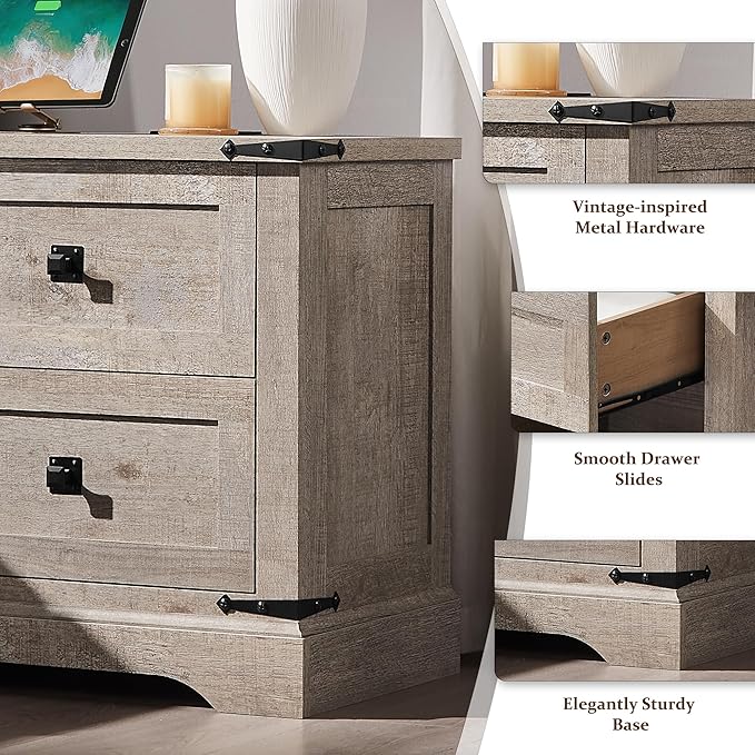 T4TREAM 24" Farmhouse Nightstand - Image 6